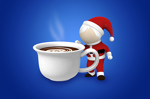 포토 JPG 해외이미지 커피 음료 백그라운드 크리스마스 겨울 휴가 사람 사람없음 컵 빨간색 파란색 산타클로스 3D 흰색 축하 영혼 클라우스 해외202004 해외포토 식기 계절 기념일 컬러 컨셉 디지털합성 파일형식 이미지허브