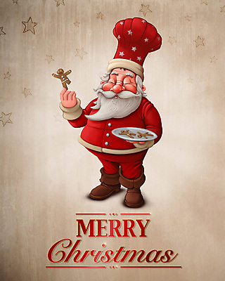 포토 JPG 해외이미지 노년 남자 크리스마스 겨울 일러스트 쟁반 요리사모자 한명 웃음 들기 산타클로스 갈색 쿠키 달콤 노인남자한명만 진저쿠키 해외202004 해외일러스트 모자_잡화 1 계절 기념일 컬러 모션 디저트 표정 사람 성인 요리사 맛 남자한명만 노인남자만 파일형식 이미지허브