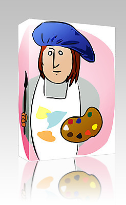 포토 JPG 해외이미지 클립아트 템플릿 직업 분홍색 포즈 일러스트 비즈니스 미술 사람 사람없음 상자 페인트 공백 잡기 붓 팔레트 상품 컨테이너 만화 예술가 화가 패키지 소매 소프트웨어 해외202004 해외일러스트 산업 컬러 모션 문화예술 파일형식 이미지허브