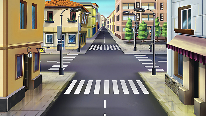 포토 JPG 해외이미지 도로 일러스트 아침 사람없음 야외 건물 여름 디지털 회색 덮개 횡단보도 만화 교차로 가득함 그림 엽서 장면 애니메이션 해외202004 해외일러스트 주간 건축물 계절 길 컬러 교통시설 뚜껑 보행로 편지 파일형식 이미지허브