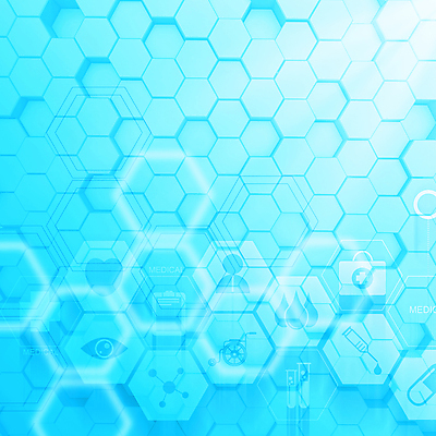 JPG 해외이미지 하늘색 백그라운드 의학 주사기 사람없음 빛 심장 구급상자 연결 디지털합성 시험관 육각형 의료계 헥사곤 해외포토 포토 도형 패턴 의료기기 실험기구 파란색 의료용품 장기_의학 파일형식 이미지허브