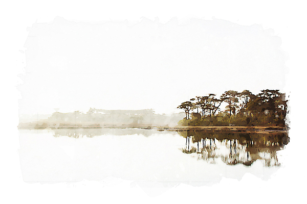 포토 JPG 해외이미지 호수 일러스트 수채화 풍경 사람없음 빛 일출 숲 그림 해외일러스트 노을 파일형식 이미지허브