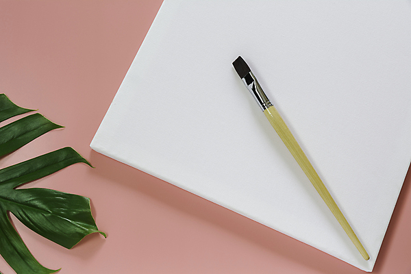 포토 JPG 해외이미지 종이 나뭇잎 미술 취미 사람없음 붓 그림붓 카피스페이스 분홍색배경 해외포토 분홍색 백그라운드 잎 문화예술 공백 파일형식 이미지허브