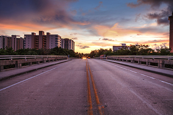 포토 JPG 해외이미지 도로 길 바다 여행 자연 풍경 사람없음 미국 황혼 일몰 나폴리 플로리다 해외포토 북아메리카 교통시설 노을 이탈리아 생태계 파일형식 이미지허브