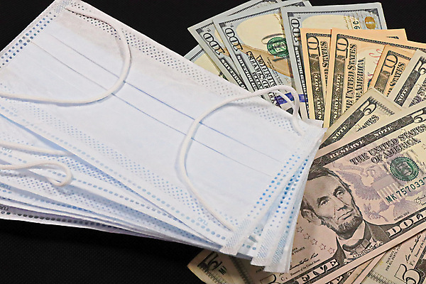 포토 JPG 해외이미지 얼굴 돈 비즈니스 건강 가면 사람없음 금융 경제 건강관리 달러 미국 저축 수술 바이러스 보호 질병 위험 가격 일회용 감염 계산서 백신 위기 전염병 해외포토 컨셉 북아메리카 의학 관리 신체부위 치료 재산 파일형식 이미지허브