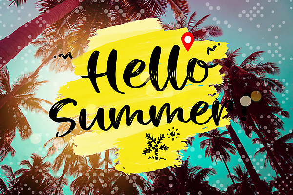 포토 JPG 해외이미지 손글씨 하늘 붓터치 타이포그라피 사람없음 야자수 레터링 해외포토 나무 문자 파일형식 이미지허브