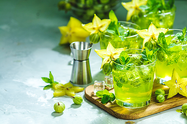 포토 JPG 해외이미지 음료 사람없음 초록색 칵테일 계량컵 구스베리 스타후르츠 해외포토 열매 컬러 과일 주류 컵 계량 파일형식 이미지허브