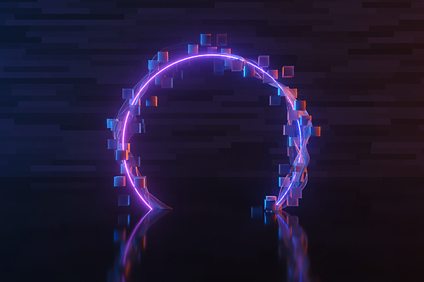 포토 JPG 해외이미지 백그라운드 추상 사람없음 그래픽 반사 3D 원형 큐브 정사각형 네온 해외포토 도형 무늬 디지털합성 파일형식 이미지허브