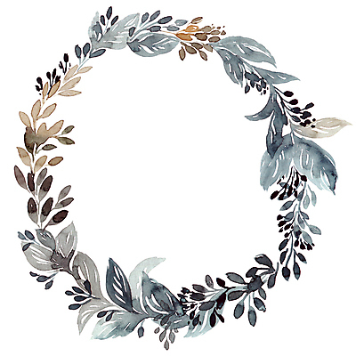 포토 JPG 해외이미지 잎 붓터치 수채화 프레임 사람없음 원형 번짐 해외포토 도형 식물 파일형식 효과 이미지허브