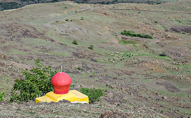 포토 JPG 해외이미지 나무 구름 하늘 사람없음 옆모습 빨간색 파란색 컬러풀 노란색 바위 신선 정상 언덕 만족 해외포토 자연요소 식물 감정 뷰포인트 컬러 돌_바위 파일형식 이미지허브