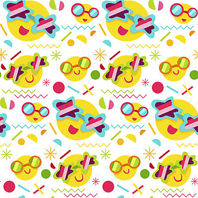 JPG 해외이미지 일러스트 사람없음 선글라스 코믹 이모티콘 스타일 키치 해외일러스트 안경 컨셉 파일형식 이미지허브