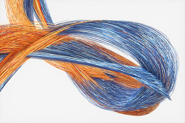 포토 JPG 해외이미지 곡선 그래픽백그라운드 추상 사람없음 그래픽 파란색 3D 주황색 웨이브 광섬유 교차 해외포토 선 컬러 백그라운드 무늬 디지털합성 파일형식 이미지허브