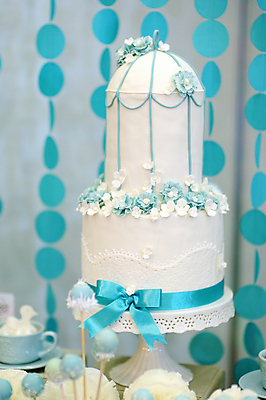 포토 JPG 해외이미지 꽃 리본 결혼 사람없음 장식 파란색 케이크 웨딩케이크 해외포토 식물 컬러 디저트 이벤트 파일형식 이미지허브