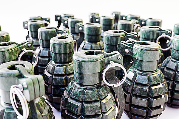 포토 JPG 해외이미지 무기 사람없음 3D 위험 폭발물 폭탄 가득함 오브젝트 군용 수류탄 해외포토 컨셉 군대 디지털합성 파일형식 이미지허브