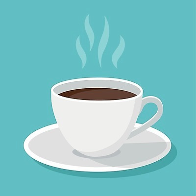 EPS 해외이미지 디자인 커피 일러스트 사람없음 파란색 3D 카페 흰색 커피잔 해외일러스트 음료 컬러 잔 상점 디지털합성 파일형식 벡터 이미지허브