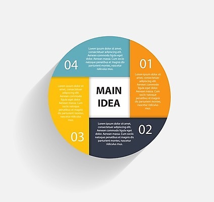 EPS 해외이미지 일러스트 비즈니스 사람없음 인포그래픽 원형 심플 엘리먼트 해외일러스트 도형 파일형식 벡터 이미지허브