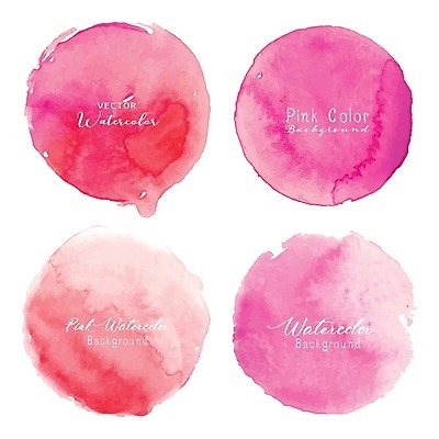 EPS 해외이미지 분홍색 백그라운드 일러스트 붓터치 수채화 사람없음 번짐 해외일러스트 컬러 파일형식 벡터 효과 이미지허브