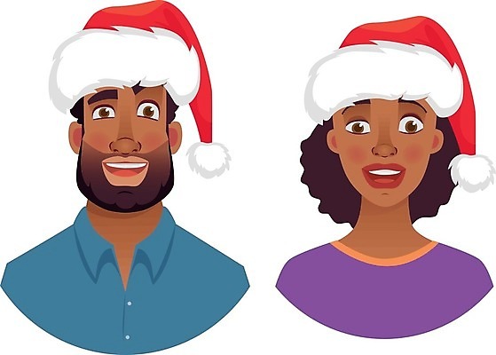 EPS 해외이미지 캐릭터 여자 남자 행복 감정 얼굴 크리스마스 겨울 일러스트 성공 휴가 미소 웃음 사람 산타클로스 머리 검은색 기쁨 축하 플랫 긍정 클라우스 표현성 해외일러스트 일러캐릭터 계절 기념일 컬러 컨셉 표정 신체부위 파일형식 벡터 이미지허브