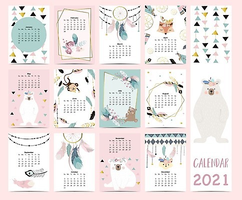 EPS 해외이미지 동물 템플릿 캐릭터 디자인 어린이 백그라운드 잎 일러스트 곰 새로움 다이어리 달력 아기 신용카드 일주일 날짜 12월 4월 6월 9월 11월 5월 만화 연도 깃털 그림 여우 1월 8월 10월 7월 2월 월 북마크 세련 해외일러스트 일러캐릭터 식물 컨셉 포유류 사람 금융 사무용품 파일형식 벡터 이미지허브