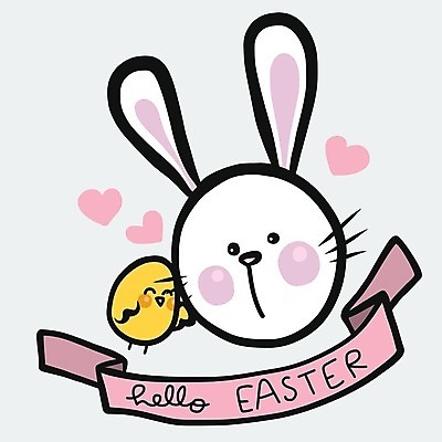 EPS 해외이미지 리본 두마리 일러스트 부활절 병아리 사람없음 친구 하트 토끼 해외일러스트 모양 기념일 2 포유류 관계 조류 반려동물 파일형식 벡터 이미지허브