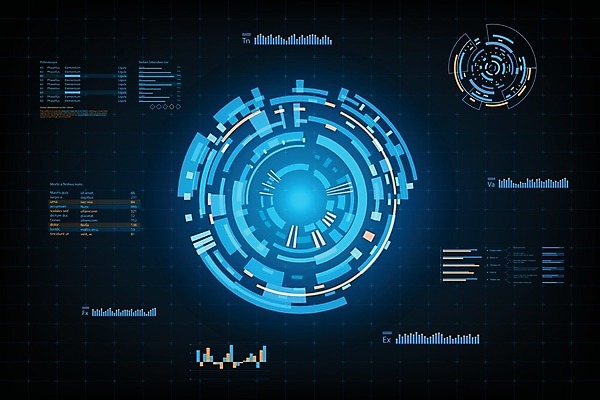 EPS 해외이미지 템플릿 일러스트 그래프 사람없음 그래픽 디지털 계기판 가상 해외일러스트 파일형식 벡터 이미지허브