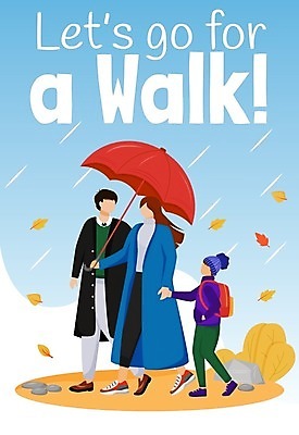 EPS 해외이미지 전신 영어 여자 남자 포스터 어린이 낙엽 일러스트 우산 날리기 들기 소년 성인 타이포그라피 세명 손잡기 코트 가을 돌_바위 풀 비 가을옷 해외일러스트 자연요소 식물 문자 옷 계절 잎 모션 날씨 사람 외투 파일형식 벡터 가을_계절 이미지허브