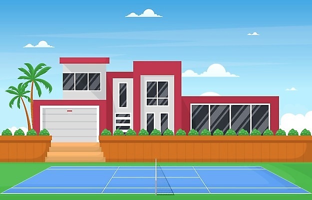 EPS 해외이미지 구름 라이프스타일 디자인 스포츠 밭 일러스트 공 놀이 주택 건강 풍경 경기 야외 건물 그래픽 운동 계단 힘 경쟁 도전 테니스 게임 라켓 원형 그물 가장자리 만화 빌라 장면 뒤뜰 법정 해외일러스트 자연요소 도형 건축물 스포츠용품 컨셉 농업 생활 구기 둘레 파일형식 벡터 이미지허브