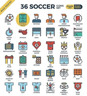 EPS 해외이미지 일러스트 축구공 축구선수 사람없음 세트 미식축구 축구 달력 깃발 우승 계획 풋볼선수 객석 해외일러스트 컨셉 공 축구용품 운동선수 구기 최고 파일형식 벡터 이미지허브