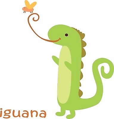 EPS 해외이미지 한마리 동물캐릭터 곤충 일러스트 사람없음 귀여움 이구아나 해외일러스트 일러캐릭터 동물 캐릭터 1 컨셉 파충류 파일형식 벡터 이미지허브