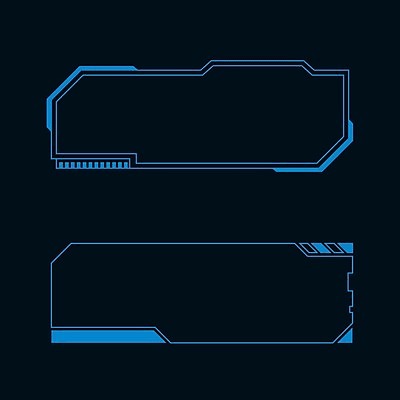 EPS 해외이미지 일러스트 프레임 사람없음 디지털 사이버 UI 인터페이스 SF 해외일러스트 파일형식 벡터 이미지허브
