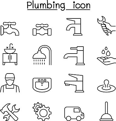 EPS 해외이미지 모양 손 디자인 실루엣 선 컨셉 일러스트 그래픽 물 세트 장비 흰색 도구 스패너 뜨거움 떨어짐 위생 청소 수집 심볼 오브젝트 서비스 싱크대 수도꼭지 화장실 심플 윤곽 변기 짐차 고립 배관공 변기통 샤워실 얇은 공급 스타일 해외일러스트 자연요소 컬러 자동차 촬영기법 신체부위 공구 개수대 샤워시설 파일형식 벡터 이미지허브
