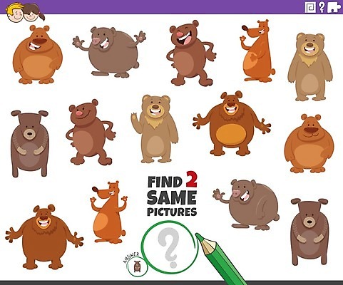 EPS 해외이미지 동물 캐릭터 디자인 교육 야생동물 어린이 일러스트 포유류 그래픽 유치원 시험 게임 쌍 퍼즐 어플리케이션 만화 검색 준비 그림 문제집 발견 똑같은 해외일러스트 일러캐릭터 놀이 사람 책 파일형식 벡터 이미지허브