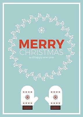 EPS 해외이미지 크리스마스 일러스트 눈꽃 타이포그라피 사람없음 원형 눈송이 연하장 털장갑 민트색 잎줄기 해외일러스트 도형 문자 기념일 줄기 컬러 장갑 카드_감사 눈_날씨 파일형식 벡터 이미지허브