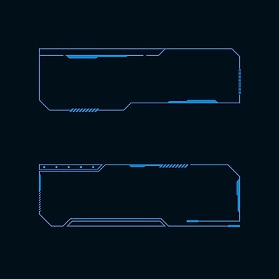 EPS 해외이미지 일러스트 프레임 사람없음 디지털 사이버 UI 인터페이스 SF 해외일러스트 파일형식 벡터 이미지허브