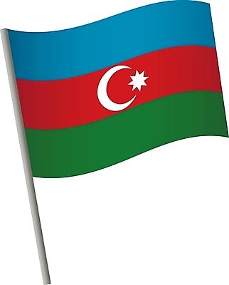 EPS 해외이미지 물결 일러스트 깃발 심볼 깃대 봉 고립 아제르바이잔 해외일러스트 나라 파일형식 벡터 이미지허브