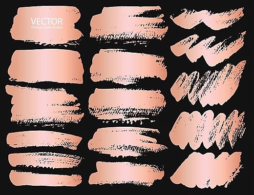 EPS 해외이미지 모양 분홍색 백그라운드 일러스트 추상 수채화 사람없음 세트 검은색 붓칠 해외일러스트 컬러 무늬 파일형식 벡터 이미지허브