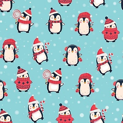 EPS 해외이미지 캐릭터 크리스마스 겨울 패턴 일러스트 포장 자연 동물원 사람없음 그래픽 장식 세트 추위 직물 달콤 시원함 수집 펭귄 질감 눈내림 해외일러스트 일러캐릭터 계절 기념일 무늬 조류 눈_날씨 맛 생태계 파일형식 벡터 이미지허브