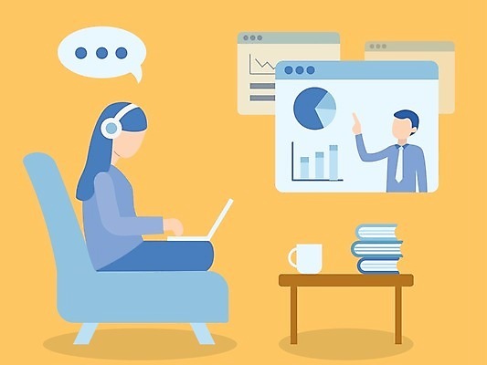 EPS 해외이미지 학생 디자인 여자 교육 컨셉 인터넷 일러스트 비즈니스 교실 탁자 그래프 주택 앉기 책 노트북 스터디 컴퓨터 공책 웹 업무 네트워크 플랫 강의 대학교 온라인 온라인강의 이러닝 해외일러스트 가구 학교 모션 문구용품 사람 건물 전자제품 학습 작업 파일형식 벡터 언택트 이미지허브