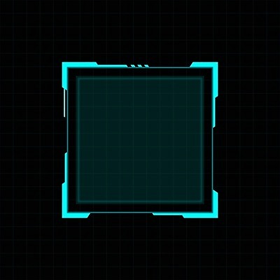 EPS 해외이미지 일러스트 프레임 사람없음 디지털 사이버 UI 인터페이스 SF 해외일러스트 파일형식 벡터 이미지허브