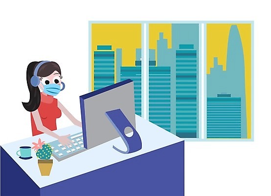 EPS 해외이미지 직업 캐릭터 라이프스타일 여자 컨셉 인터넷 일러스트 비즈니스 창문 거리 주택 직장 가면 사람 내부 노트북 컴퓨터 공책 업무 작업실 플랫 바이러스 보호 만화 감염 온라인 고립 전염병 프리랜서 안락 해외일러스트 일러캐릭터 회사 문구용품 건물 생활 전자제품 작업 질병 파일형식 벡터 이미지허브