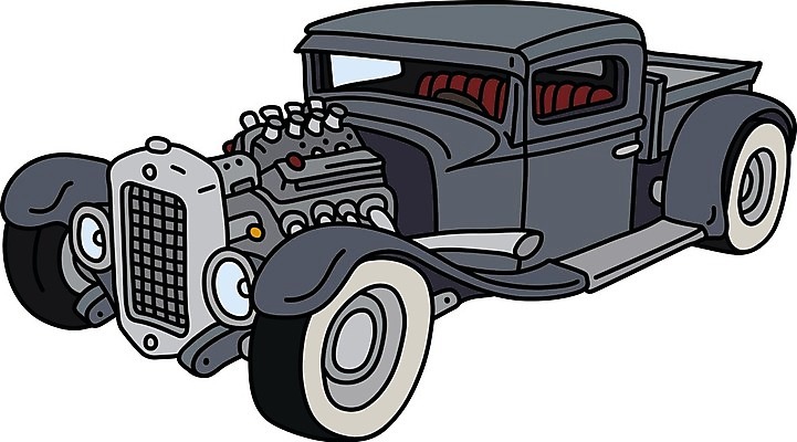 EPS 해외이미지 일러스트 자동차 사람없음 빈티지 클래식 복고 클래식카 해외일러스트 육상교통 컨셉 승용차 파일형식 벡터 이미지허브