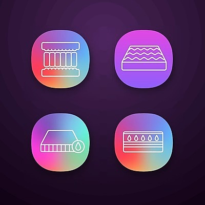 EPS 해외이미지 가구 일러스트 침구 사람없음 침대 매트리스 해외일러스트 생활용품 파일형식 벡터 이미지허브