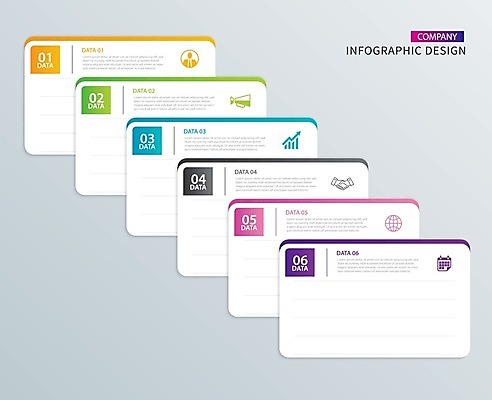 EPS 해외이미지 디자인 일러스트 비즈니스 사람없음 세트 인포그래픽 정보 엘리먼트 타임라인 해외일러스트 파일형식 벡터 이미지허브
