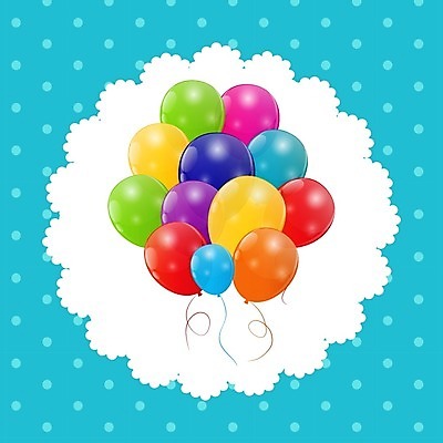 EPS 해외이미지 일러스트 사람없음 컬러풀 풍선 해외일러스트 컬러 파일형식 벡터 이미지허브