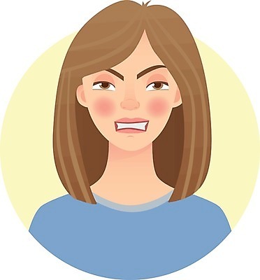 EPS 해외이미지 캐릭터 디자인 여자 감정 얼굴 일러스트 사람 10대 세트 머리 고통 분노 플랫 만화 나쁜 고립 아바타 표현성 해외일러스트 일러캐릭터 청소년 신체부위 파일형식 벡터 이미지허브