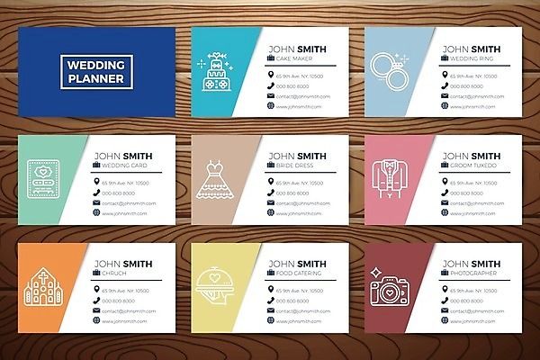 EPS 해외이미지 템플릿 웨딩드레스 결혼 일러스트 비즈니스 명함 명함템플릿 정장 사람없음 성당 카메라 웨딩케이크 결혼반지 심플 웨딩플래너 가로명함 해외일러스트 직업 드레스 옷 종교건축 이벤트 전자제품 케이크 반지 파일형식 벡터 이미지허브