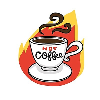 EPS 해외이미지 손글씨 디자인 커피 일러스트 불 글자캘리그라피 사람없음 카페 뜨거움 커피잔 HOT 해외일러스트 자연요소 음료 캘리그라피 잔 상점 파일형식 벡터 이미지허브