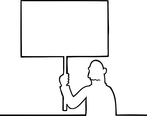 EPS 해외이미지 배너 남자 실루엣 일러스트 텍스트 사람 검은색 공백 슬픔 흰색 잡기 메시지 만화 사인 그림 대머리 항의 카피스페이스 해외일러스트 헤어스타일 감정 컬러 모션 촬영기법 파일형식 벡터 이미지허브