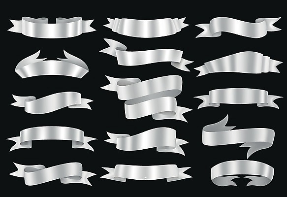 EPS 해외이미지 리본 스티커 일러스트 사람없음 세트 라벨 은색 해외일러스트 컬러 프레임 파일형식 벡터 이미지허브