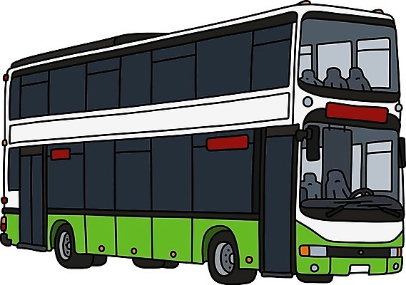 EPS 해외이미지 여행 일러스트 교통시설 자동차 거리 버스 초록색 빛 노란색 검은색 흰색 도시 만화 땅 승객 타운 일반 모터 더블 해외일러스트 육상교통 컬러 교통 대중교통 시설 파일형식 벡터 이미지허브